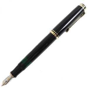 Other Pelikan Souveran M405 14C Nib Fountain Pen Black Gold Metal Pen